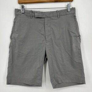RLX Ralph‎ Lauren Chino Shorts Men's 30 Gray Striped Cotton Blend Golf